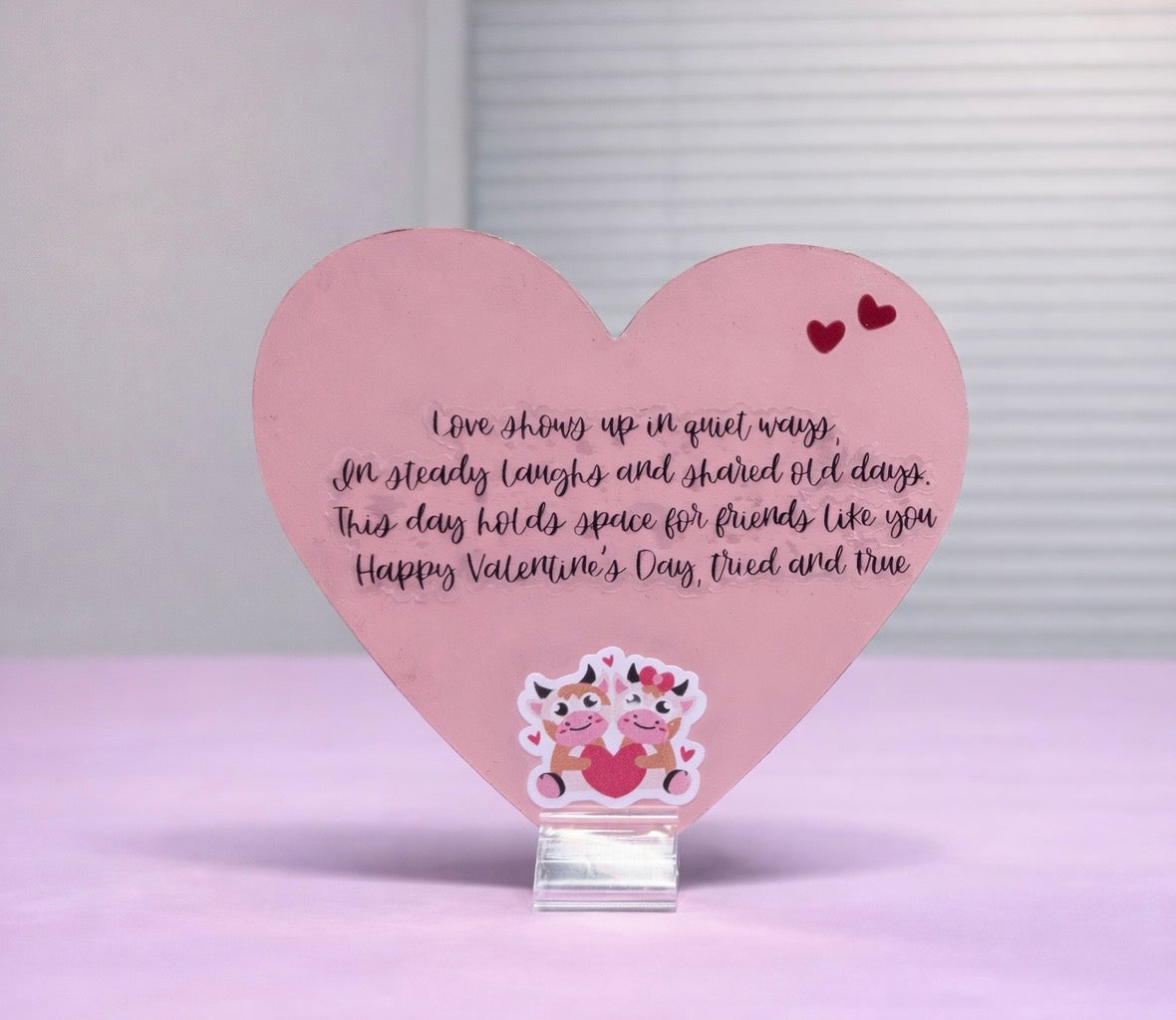 Acrylic Heart Keepsakes